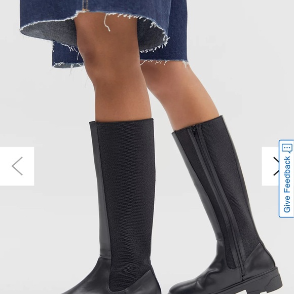 NEW Urban Outfitters Becky Riding Boots BLACK 38 - in its original box. - Picture 4 of 5